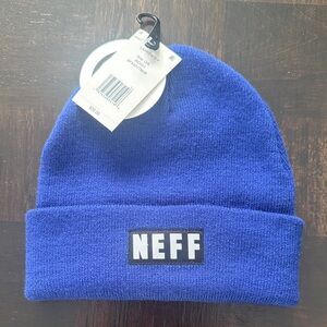 Neff OS Royal Blue Knit Beanie seems like OS kid or adult